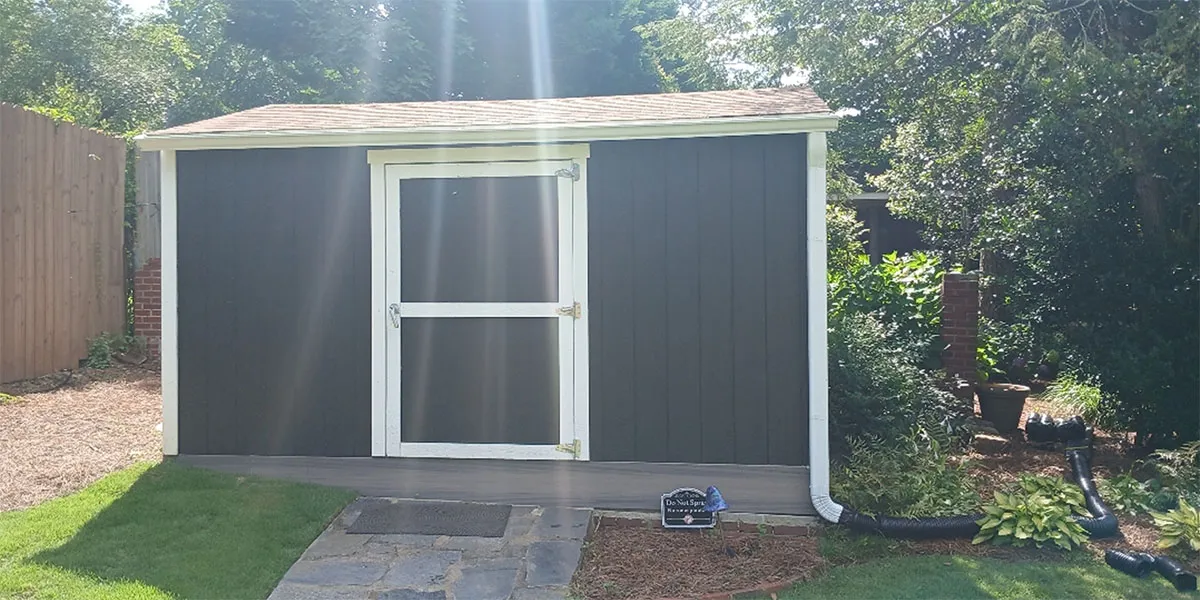 Shed Drainage – Amanda Cir, Decatur GA