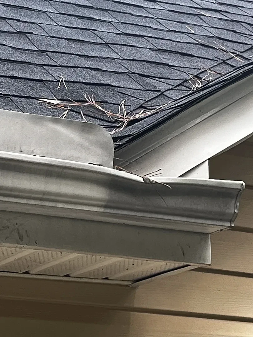 26 ft of White 6-Inch Gutter Above the Garage – The Farm Road — photo 4 of 5